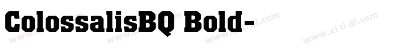 ColossalisBQ Bold字体转换